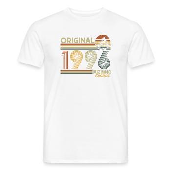 Original 1996 Jahrgang Vintage Retro Geburtstag  - Männer T-Shirt - Weiß - Vorne - AI Model Male 178 dark (178cm)