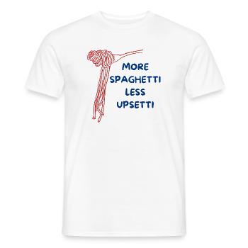 lustiges Spaghetti-Design - Männer T-Shirt - Weiß - Vorne - AI Model Male 178 dark (178cm)