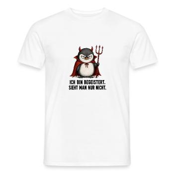 Ich Bin Begeistert Sieht Man Nur Nicht Lustiger - Männer T-Shirt - Weiß - Vorne - AI Model Male 178 dark (178cm)