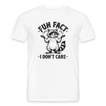 Lustiger Sarkastischer Fun Fact Ist Mir Egal - Männer T-Shirt - Weiß - Vorne - AI Model Male 178 dark (178cm)