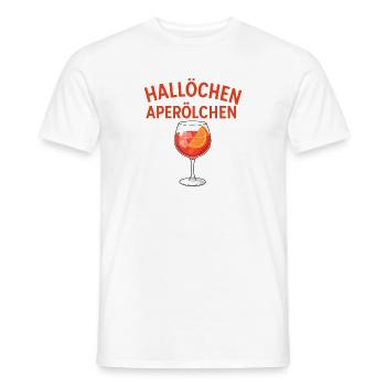 Hallöchen Aperölchen Spritz Humor  - Männer T-Shirt - Weiß - Vorne - AI Model Male 178 dark (178cm)