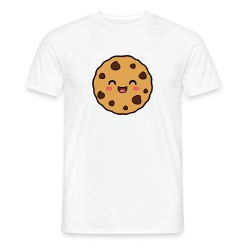 Lächelnder Kekskeks - Männer T-Shirt - Weiß - Vorne - AI Model Male 178 dark (178cm)
