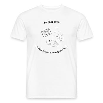 Baujahr 1976 - Männer T-Shirt - Weiß - Vorne - AI Model Male 178 dark (178cm)