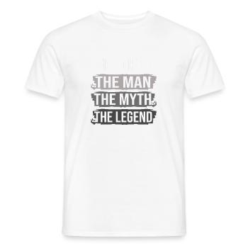 Feuerwehrauto Kindergeburtstag Feuerwehrmann - Männer T-Shirt - Weiß - Vorne - AI Model Male 178 dark (178cm)