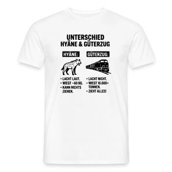 Güterzug und Hyäne - Männer T-Shirt - Weiß - Vorne - AI Model Male 178 dark (178cm)