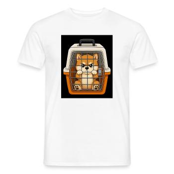 Grummelhund im Kofferbox-Design - Männer T-Shirt - Weiß - Vorne - AI Model Male 178 dark (178cm)