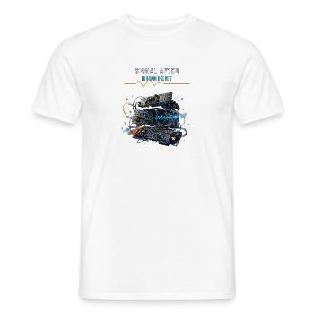 Signal After Midnight Électronique nocturne - T-shirt homme - blanc - Devant - AI Model Male 178 dark (178cm)