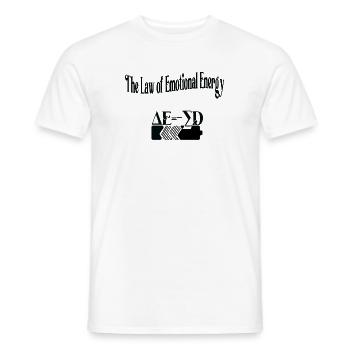 The Law of Emotional Energy - T-shirt homme - blanc - Devant - AI Model Male 178 dark (178cm)