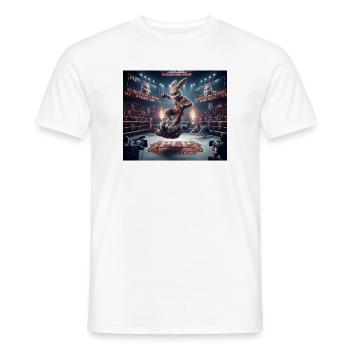 PLP Bunny Ring Duel - Men's T-Shirt - white - Front - AI Model Male 178 dark (178cm)