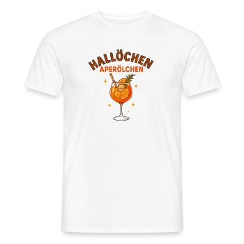 Hallöchen Aperölchen Spritz Humor  - Männer T-Shirt - Weiß - Vorne - AI Model Male 178 dark (178cm)
