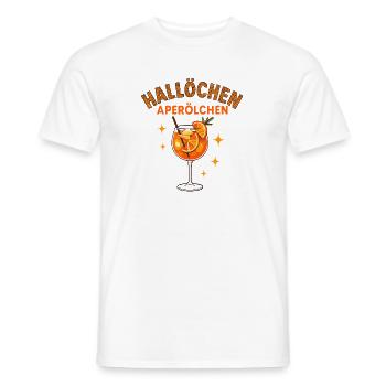 Hallöchen Aperölchen Spritz Humor  - Männer T-Shirt - Weiß - Vorne - AI Model Male 178 dark (178cm)