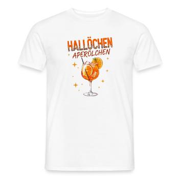 Hallöchen Aperölchen Spritz Humor  - Männer T-Shirt - Weiß - Vorne - AI Model Male 178 dark (178cm)