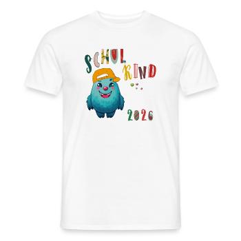 Effectifs scolaires 2026 - T-shirt homme - blanc - Devant - AI Model Male 178 dark (178cm)