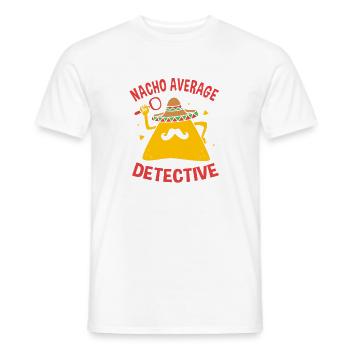 Détective - T-shirt homme - blanc - Devant - AI Model Male 178 dark (178cm)