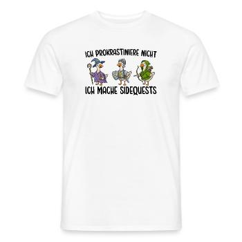 Videospiele Ich prokrastiniere nicht Sarkasmus - Männer T-Shirt - Weiß - Vorne - AI Model Male 178 dark (178cm)