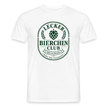  Bierliebhaber BIER-BIERCHEN saufen Urlaubsreise - Männer T-Shirt - Weiß - Vorne - AI Model Male 178 dark (178cm)