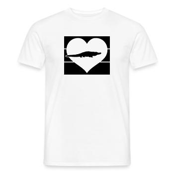 Alligator Heart - Men's T-Shirt - white - Front - AI Model Male 178 dark (178cm)