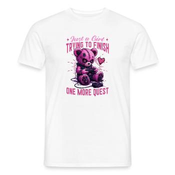 Pastel Goth Soft Goth Gaming Gamer - Men's T-Shirt - white - Front - AI Model Male 178 dark (178cm)