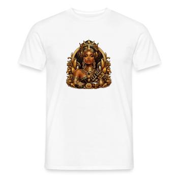 Goldene Königinnenkrone - Männer T-Shirt - Weiß - Vorne - AI Model Male 178 dark (178cm)