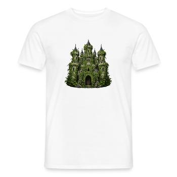 Château de lierre de Liana Splendour - T-shirt homme - blanc - Devant - AI Model Male 178 dark (178cm)