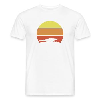 Alligator Retro - Men's T-Shirt - white - Front - AI Model Male 178 dark (178cm)