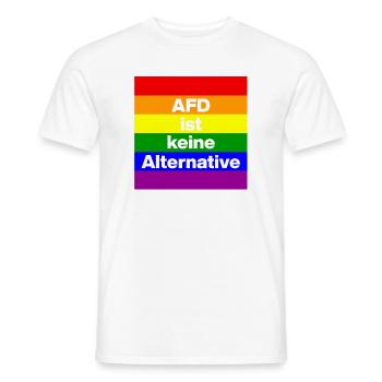 AFD IST KEINE ALTERNATIVE, NO NZS, NO AFD, WEISS - Männer T-Shirt - Weiß - Vorne - AI Model Male 178 dark (178cm)