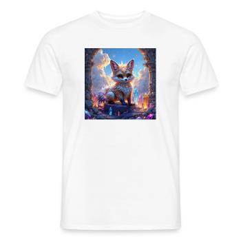 Fantastic Fox Among Gems - Men's T-Shirt - white - Front - AI Model Male 178 dark (178cm)