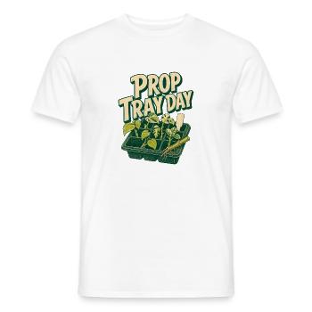 Plateau de propagation Humour de la pépinière de plantes, plateau d’accessoires Da - T-shirt homme - blanc - Devant - AI Model Male 178 dark (178cm)