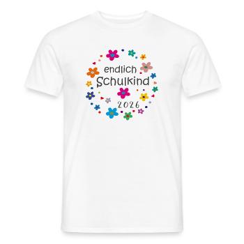 Enfin écolier en 2026 - T-shirt homme - blanc - Devant - AI Model Male 178 dark (178cm)