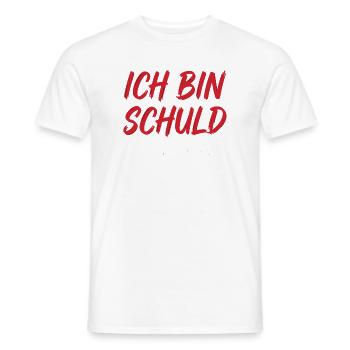Ich bin schuld wie immer - Männer T-Shirt - Weiß - Vorne - AI Model Male 178 dark (178cm)