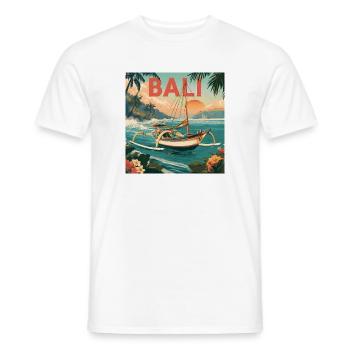 Bali sailing dream on the island paradise - Men's T-Shirt - white - Front - AI Model Male 178 dark (178cm)
