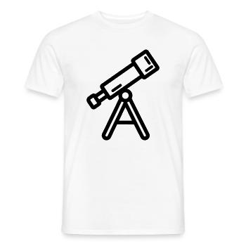 Teleskop - Männer T-Shirt - Weiß - Vorne - AI Model Male 178 dark (178cm)