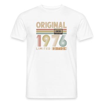 50th birthday, 50 years - Men's T-Shirt - white - Front - AI Model Male 178 dark (178cm)