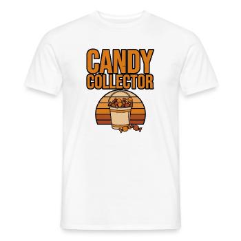 Halloween-Süßigkeiten – Süßigkeitensammler - Männer T-Shirt - Weiß - Vorne - AI Model Male 178 dark (178cm)