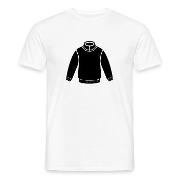 Pull - T-shirt homme - blanc - Devant - AI Model Male 178 dark (178cm)