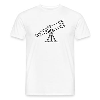 Télescope - T-shirt homme - blanc - Devant - AI Model Male 178 dark (178cm)