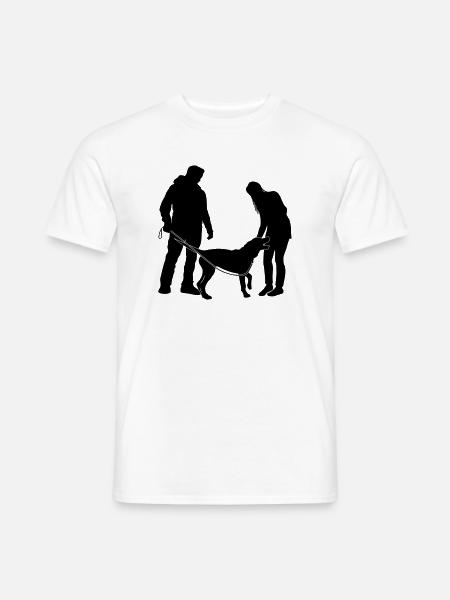 Hundebesitzer - Männer T-Shirt - Weiß