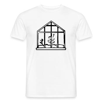 Greenhouse Garden Gardener Gift - Men's T-Shirt - white - Front - AI Model Male 178 dark (178cm)