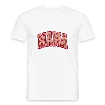 Mama Mama Mama Mothers Day - Men's T-Shirt - white - Front - AI Model Male 178 dark (178cm)
