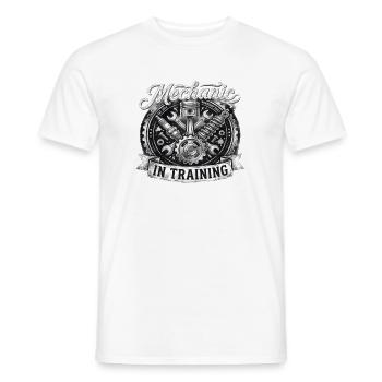 Mechaniker in Ausbildung Motiv - Männer T-Shirt - Weiß - Vorne - AI Model Male 178 dark (178cm)