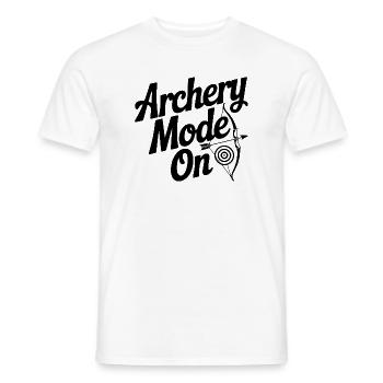 Bogenschießmodus An - Männer T-Shirt - Weiß - Vorne - AI Model Male 178 dark (178cm)