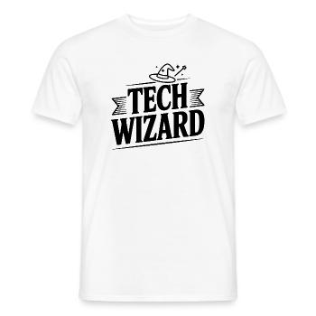 Tech Wizard - Männer T-Shirt - Weiß - Vorne - AI Model Male 178 dark (178cm)