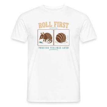 Armadillo Drôle Armadillo Texas - T-shirt homme - blanc - Devant - AI Model Male 178 dark (178cm)