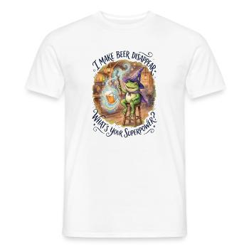 I'm Making Beer Disappear Craft Beer - Men's T-Shirt - white - Front - AI Model Male 178 dark (178cm)