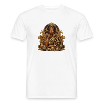 Reine d’or des Joyaux - T-shirt homme - blanc - Devant - AI Model Male 178 dark (178cm)