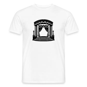 Theaterbühne - Männer T-Shirt - Weiß - Vorne - AI Model Male 178 dark (178cm)