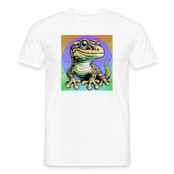 Gecko - Men's T-Shirt - white - Front - AI Model Male 178 dark (178cm)