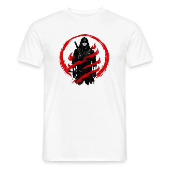 Combattant de l’Ombre dans le Cercle Rouge - T-shirt homme - blanc - Devant - AI Model Male 178 dark (178cm)