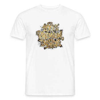 100 Prozent Premium Inside Graffiti Hip Hop - Männer T-Shirt - Weiß - Vorne - AI Model Male 178 dark (178cm)