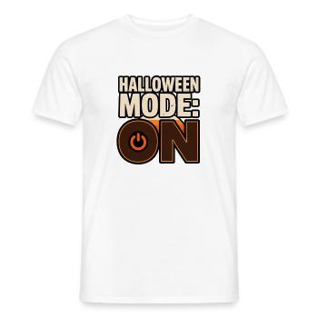 Lustiges Halloween – Halloween-Modus an - Männer T-Shirt - Weiß - Vorne - AI Model Male 178 dark (178cm)
